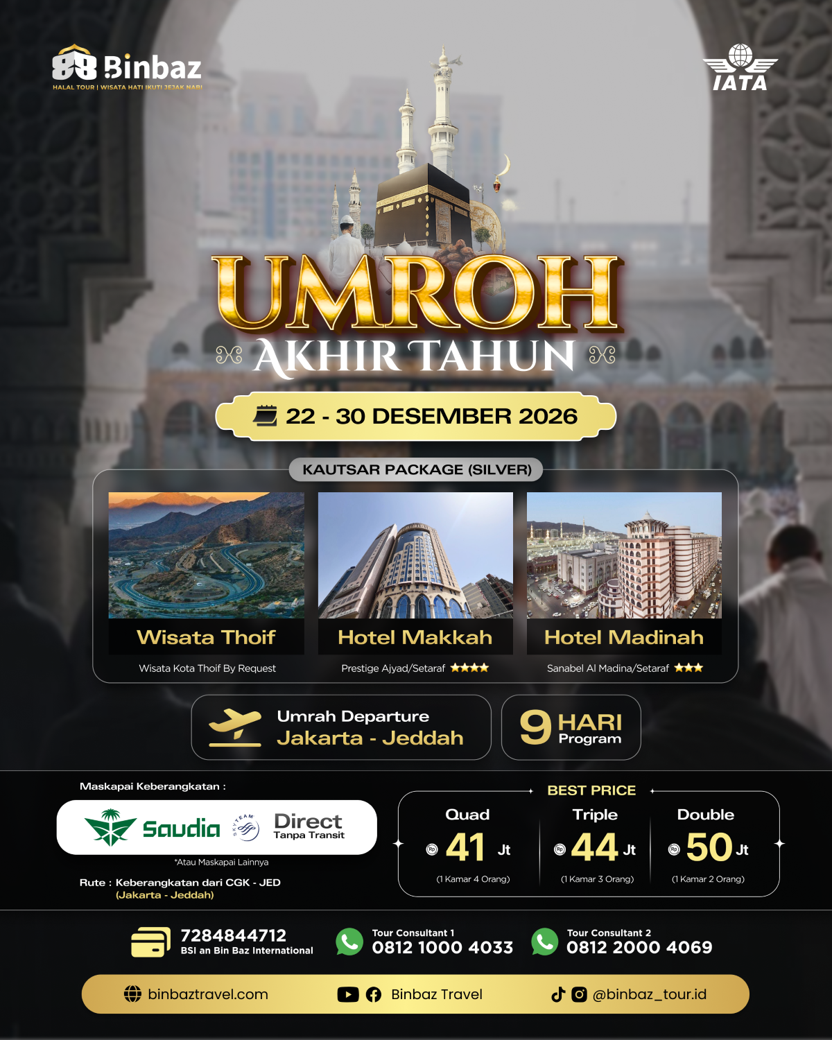 Umroh Akhir Tahun - Najma (Gold)